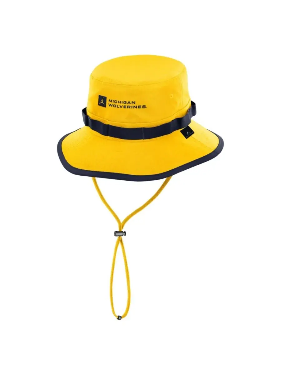 Бейсболка-панама Jordan Michigan Wolverines 2026 Sideline Apex Dri-FIT — изображение 2 из 2, золото