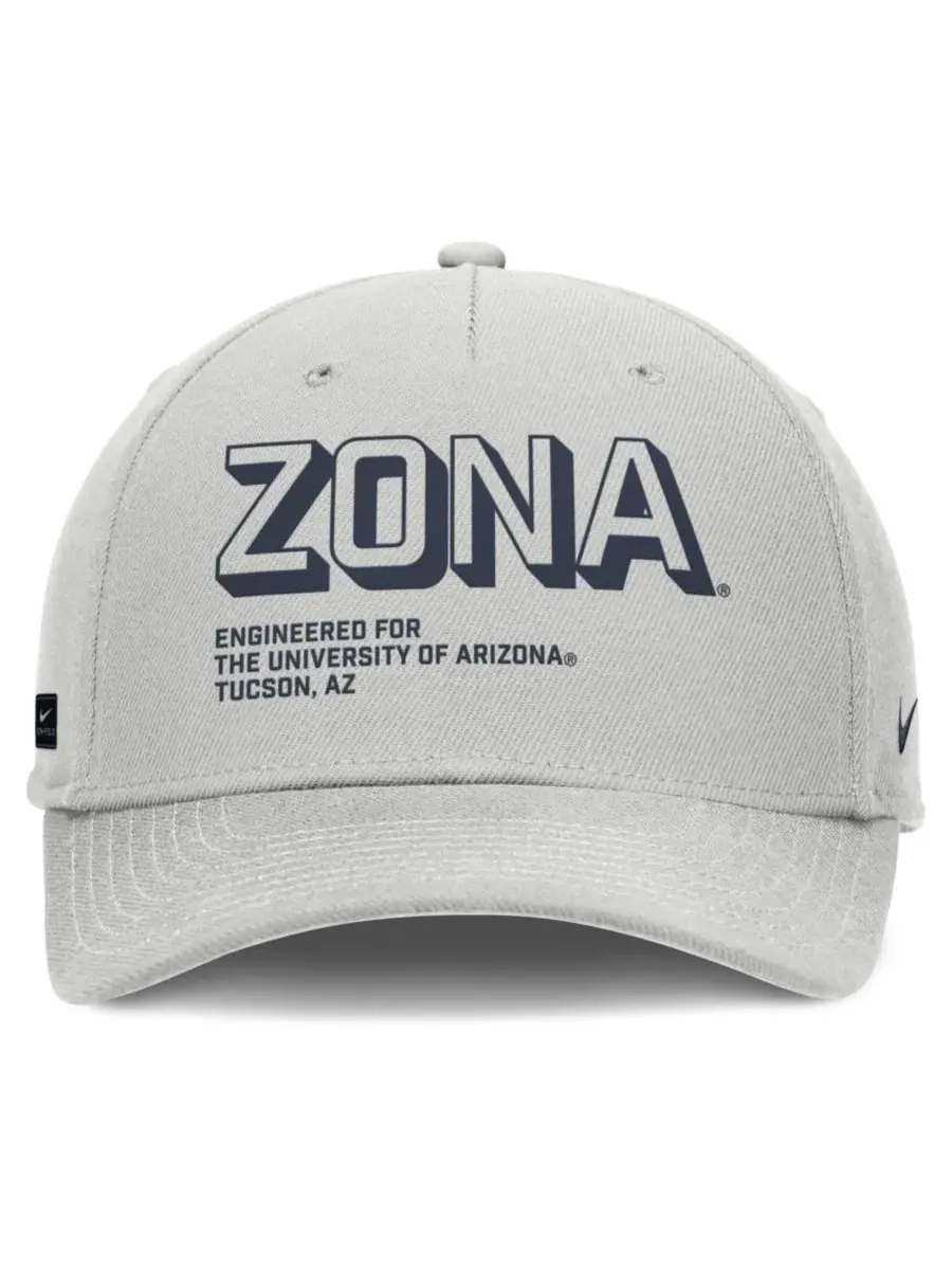 Кепка Nike Arizona Wildcats 2025 Sideline Dust Pinched Rise — изображение 2 из 4, серый