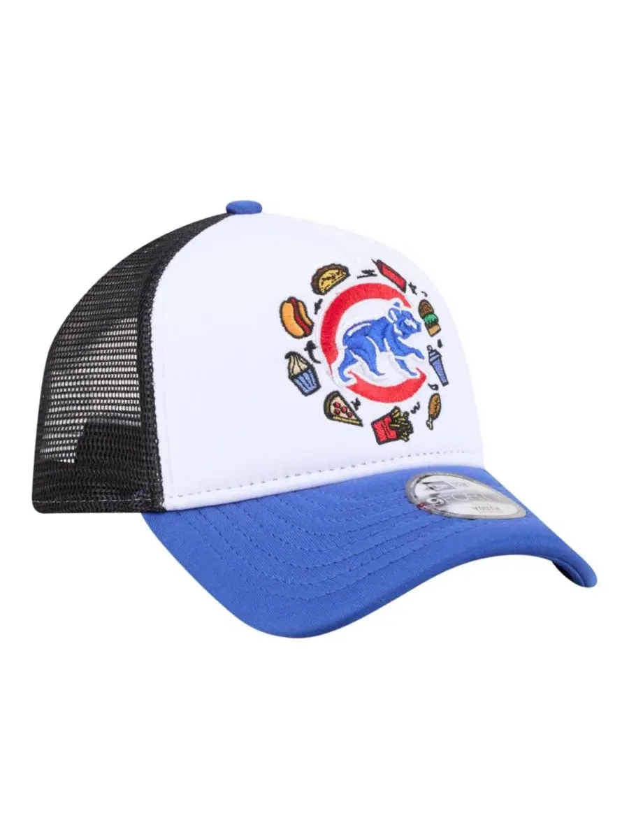Кепка New Era Food A-Frame 9FORTY Trucker — изображение 3 из 5, белый