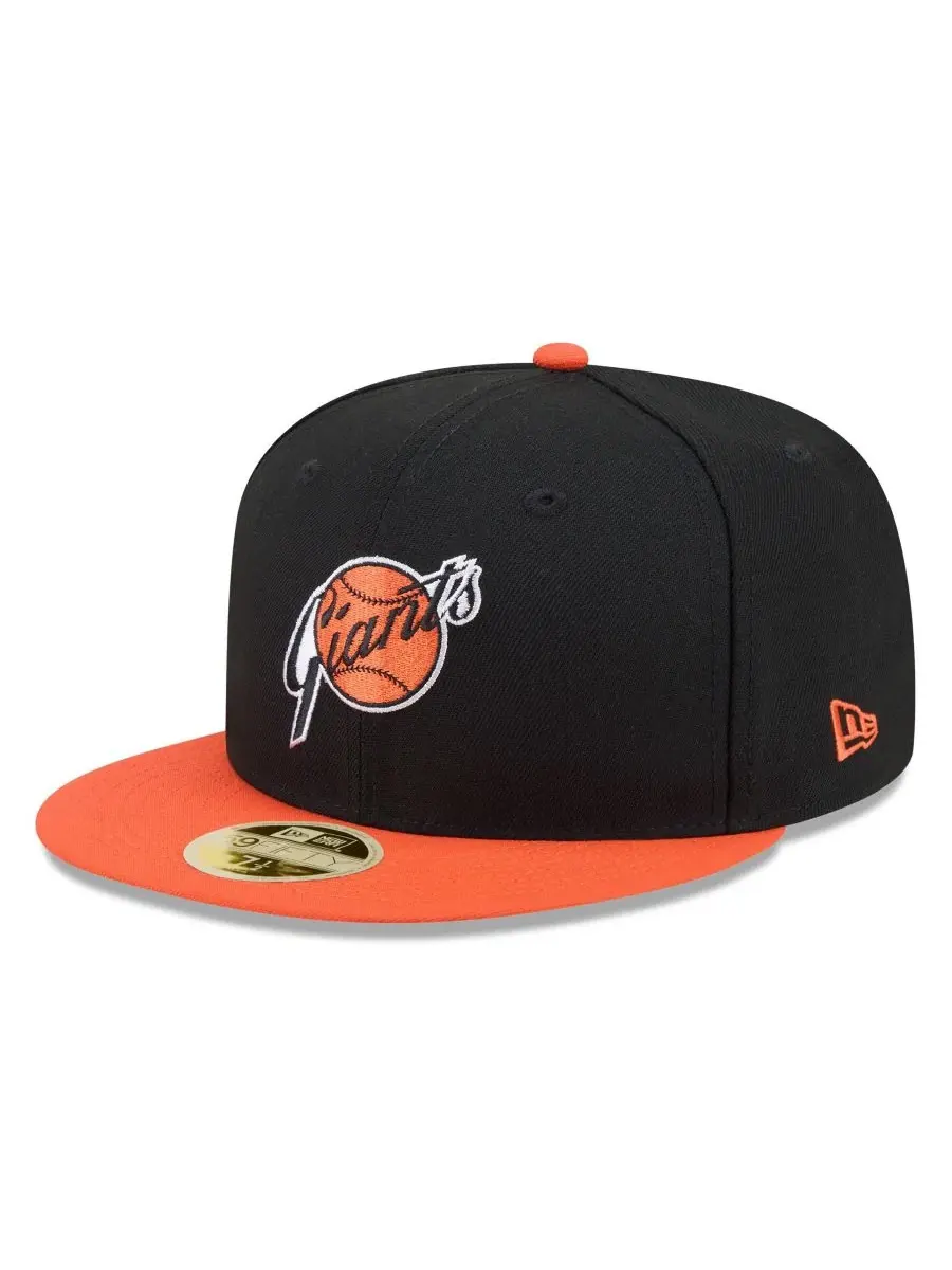 Кепка с вышивкой Baseball Hall of Fame New Era — изображение 3 из 5, черный оранжевый