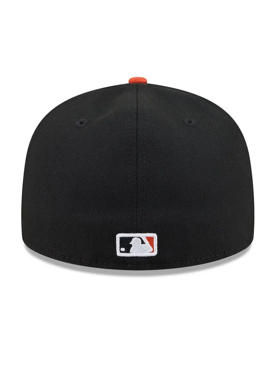Кепка с вышивкой Baseball Hall of Fame New Era — изображение 4 из 5, черный оранжевый