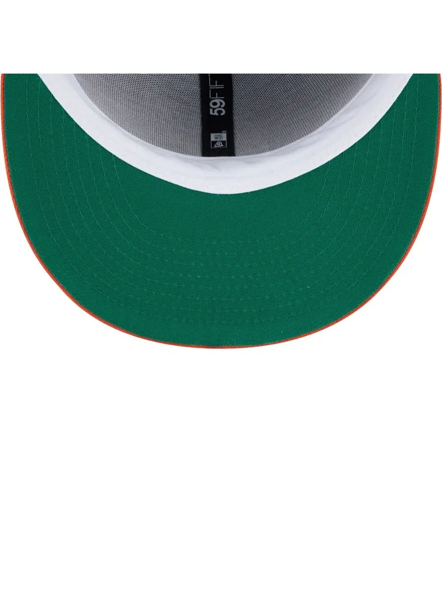 Кепка с вышивкой Baseball Hall of Fame New Era — изображение 5 из 5, черный оранжевый
