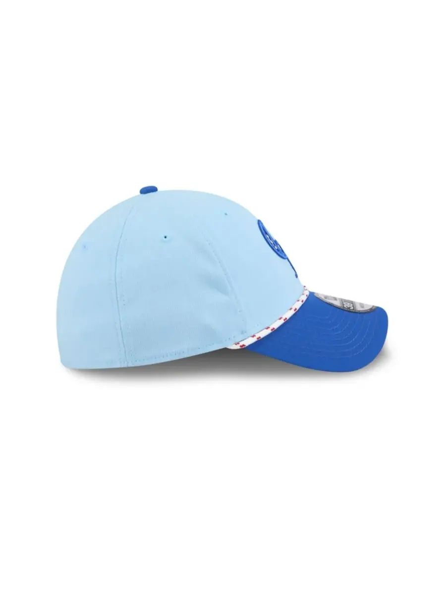 New Era Мужская светло-голубая/синяя кепка Colorado Rockies 2025 Fourth of July 39THIRTY Flex Hat — изображение 2 из 6