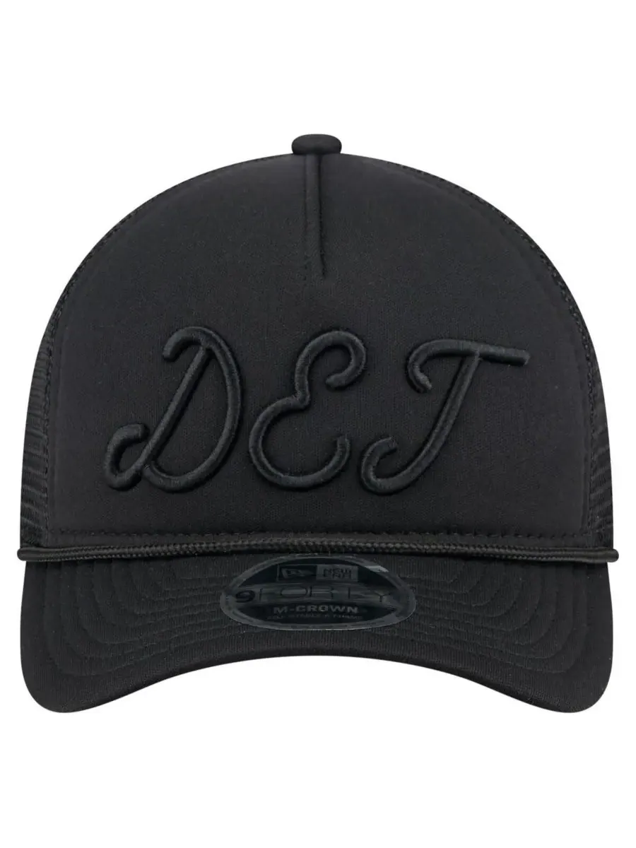 New Era Мужская черная регулируемая кепка-тракер Detroit Tigers City Initial 9FORTY A-Frame M-Crown — изображение 3 из 4