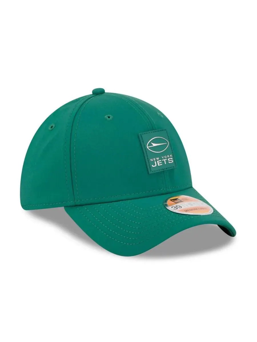 New Era Мужская зеленая кепка New York Jets 2025 Sideline 39THIRTY Flex Hat — изображение 4 из 5, зеленый