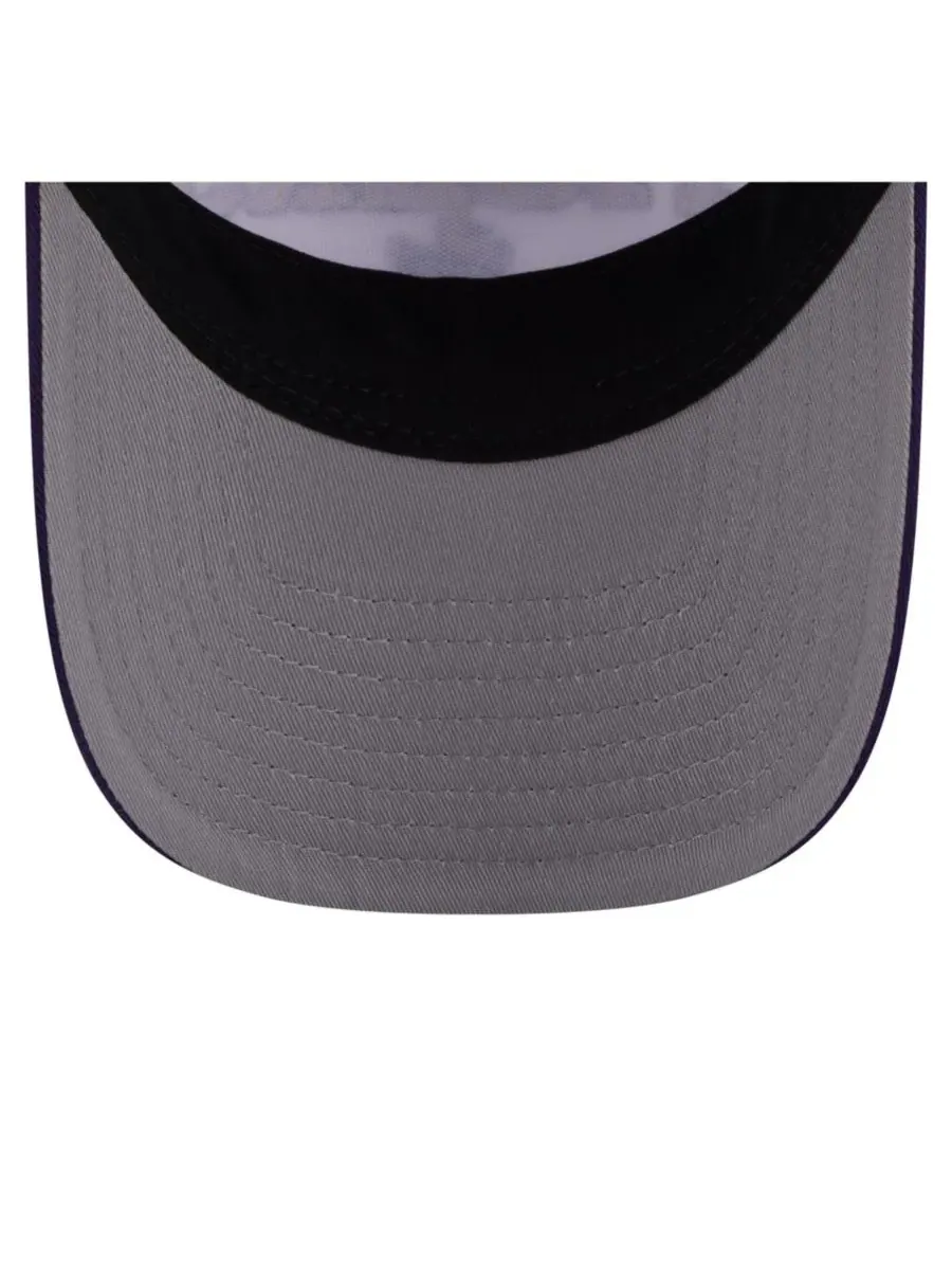 New Era Мужская кепка 9FORTY A-Frame M-Crown с регулируемой высотой, бело-фиолетовая, с аркой в — изображение 2 из 5