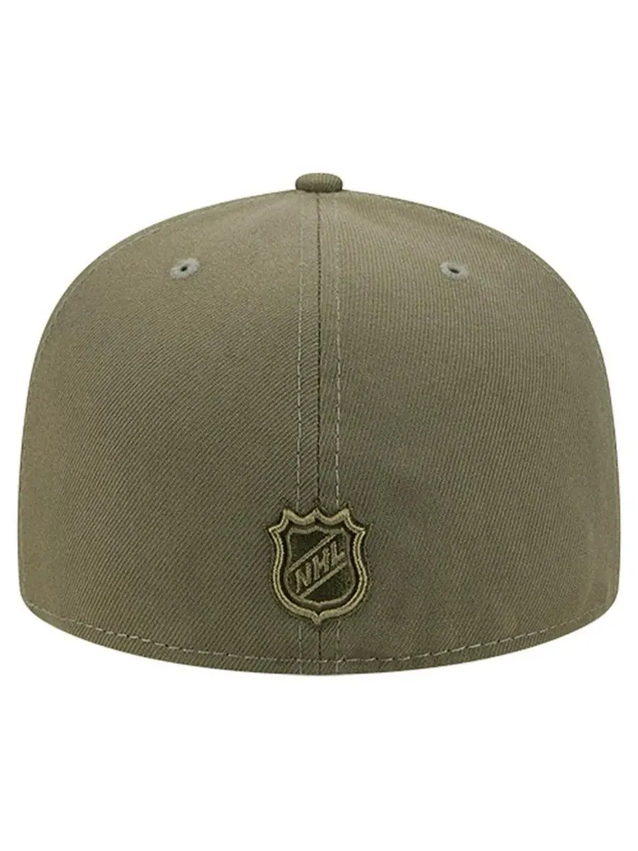 New Era Мужская кепка New Jersey Devils цвета оливкового дерева с флагом в знак благодарности — изображение 4 из 4, оливковый