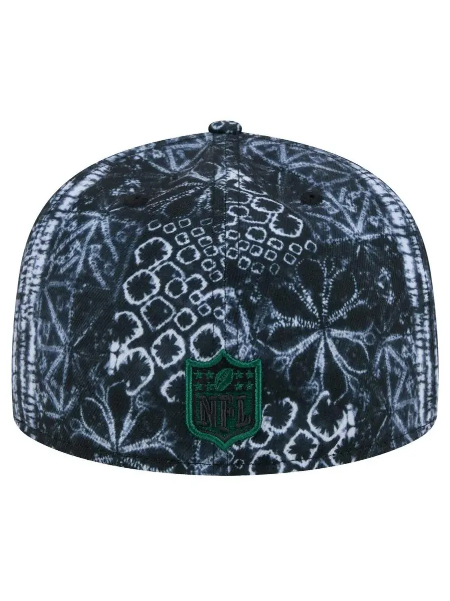 New Era Мужская черная кепка New York Jets Shibori 59Fifty — изображение 3 из 4, черный