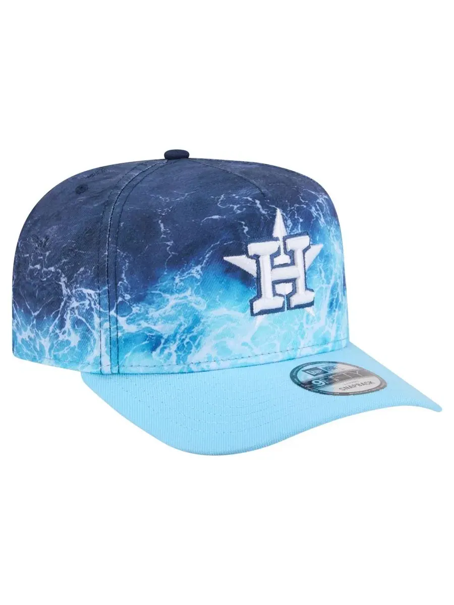 Кепка-снэпбек New Era Houston Astros Deep Water — изображение 3 из 5, светлый синий