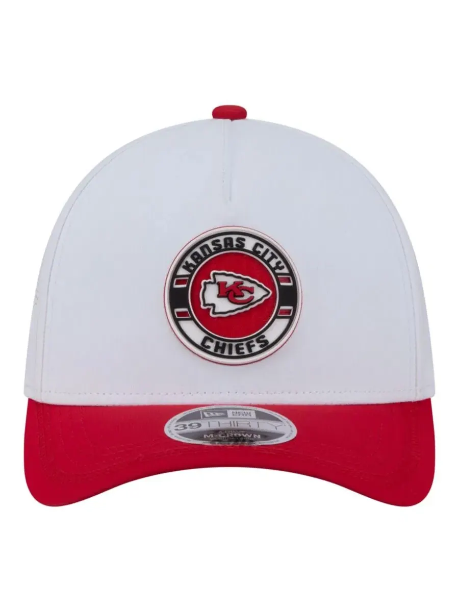 Кепка New Era с козырьком, с принтом Kansas City Chiefs — изображение 2 из 5, белый красный