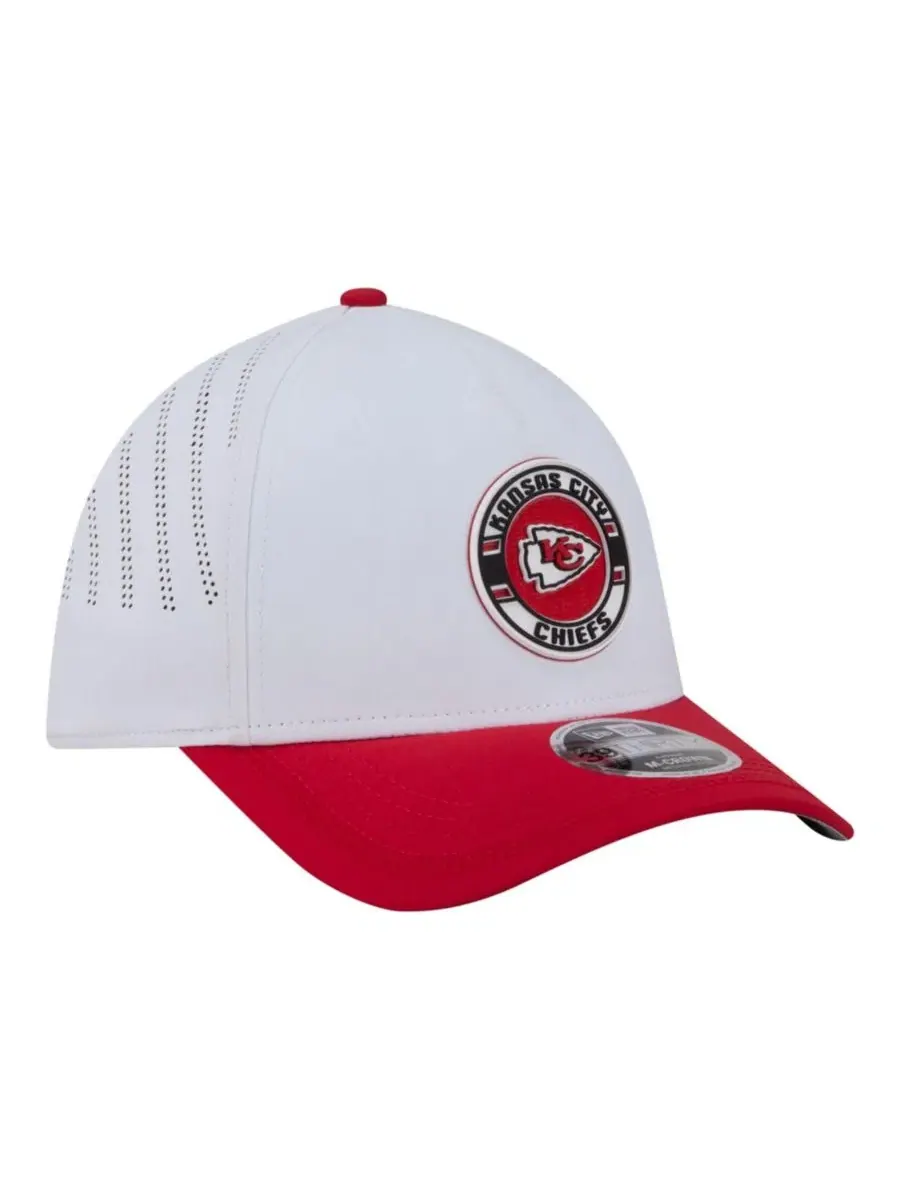 Кепка New Era с козырьком, с принтом Kansas City Chiefs — изображение 3 из 5, белый красный