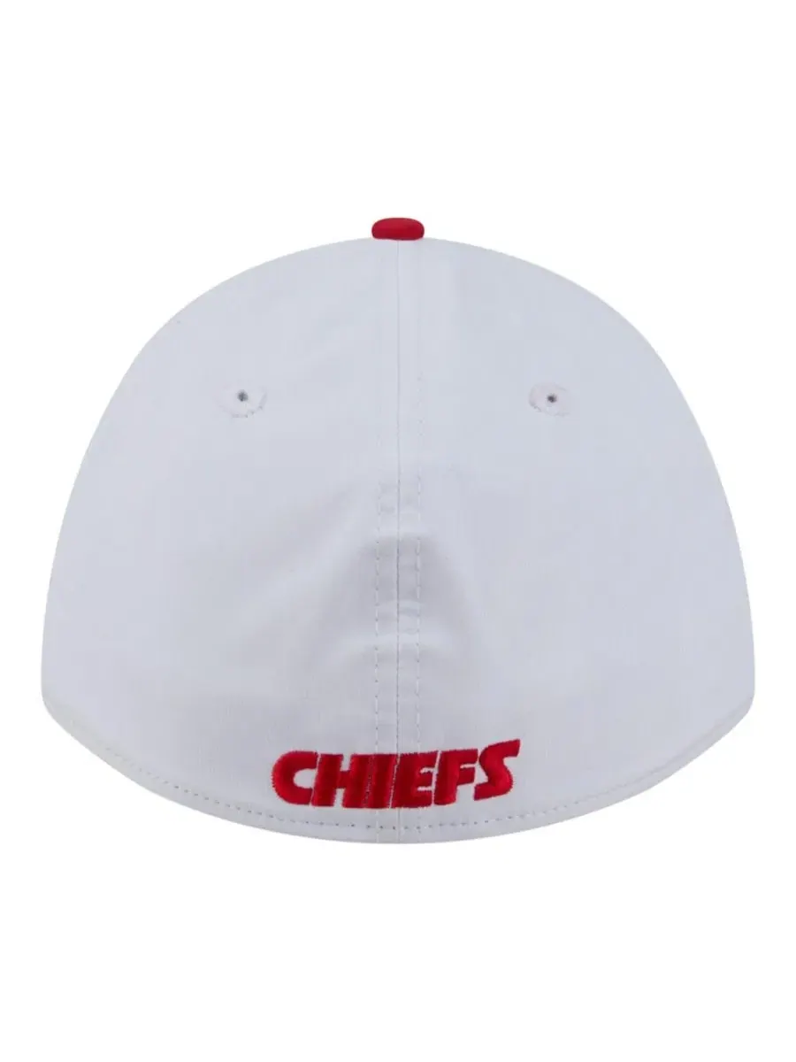 Кепка New Era с козырьком, с принтом Kansas City Chiefs — изображение 4 из 5, белый красный