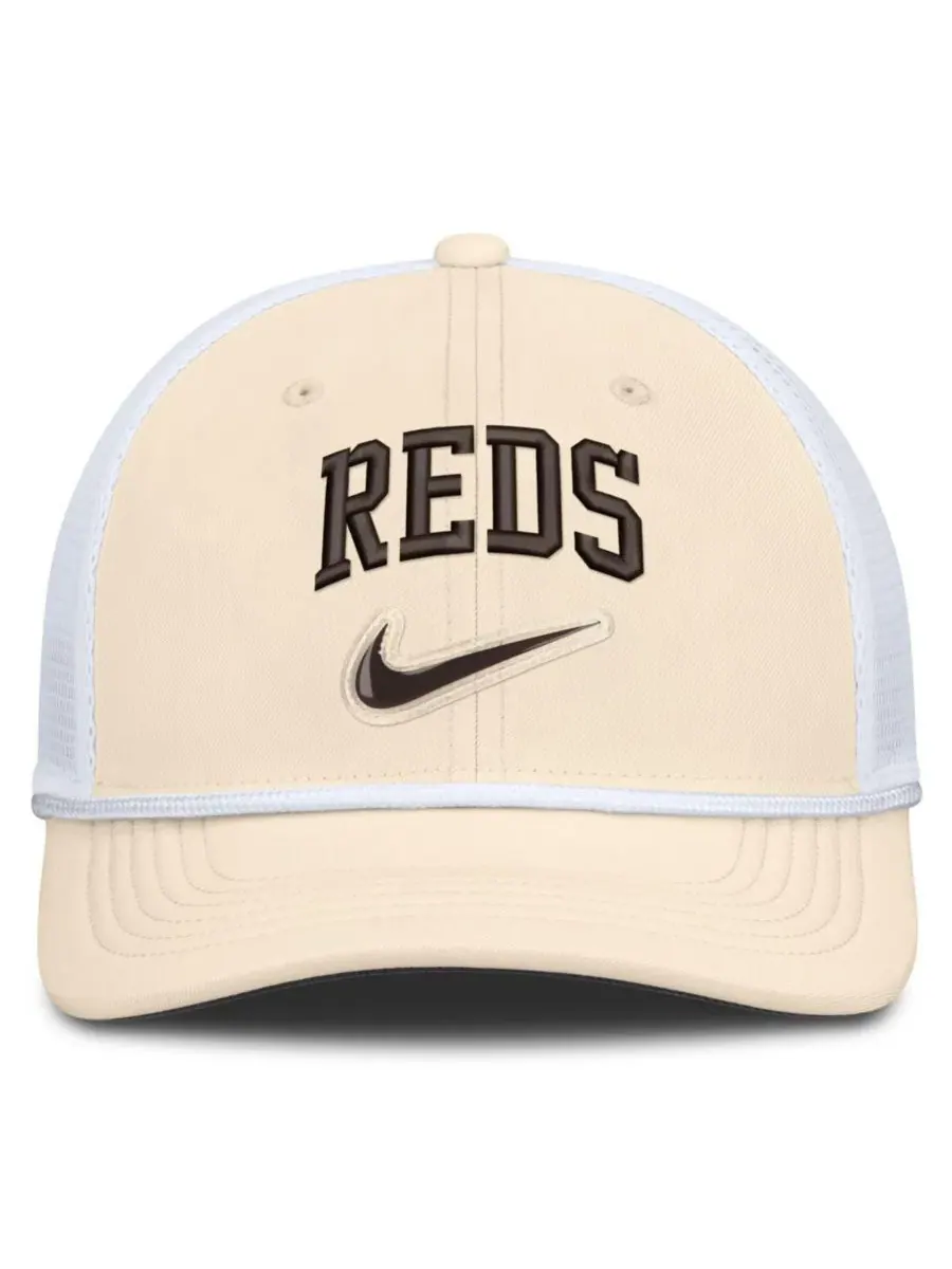 Кепка-тракер Nike Rise Dri-FIT Cincinnati Reds — изображение 2 из 4, натуральный белый