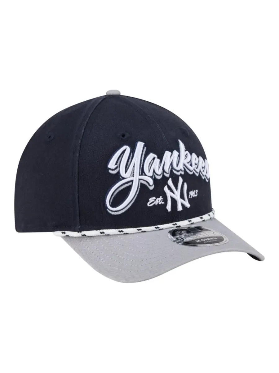 Кепка New York Yankees с вышивкой New Era — изображение 3 из 7, темно-синий серый
