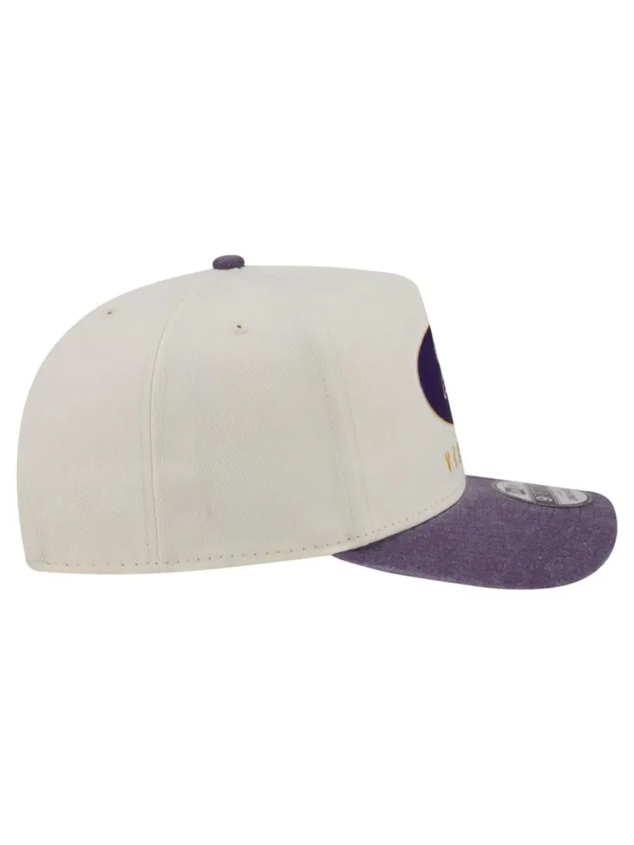 Кепка-снапбек New Era Washed A-Frame 9FIFTY — изображение 7 из 7, кремовый фиолетовый