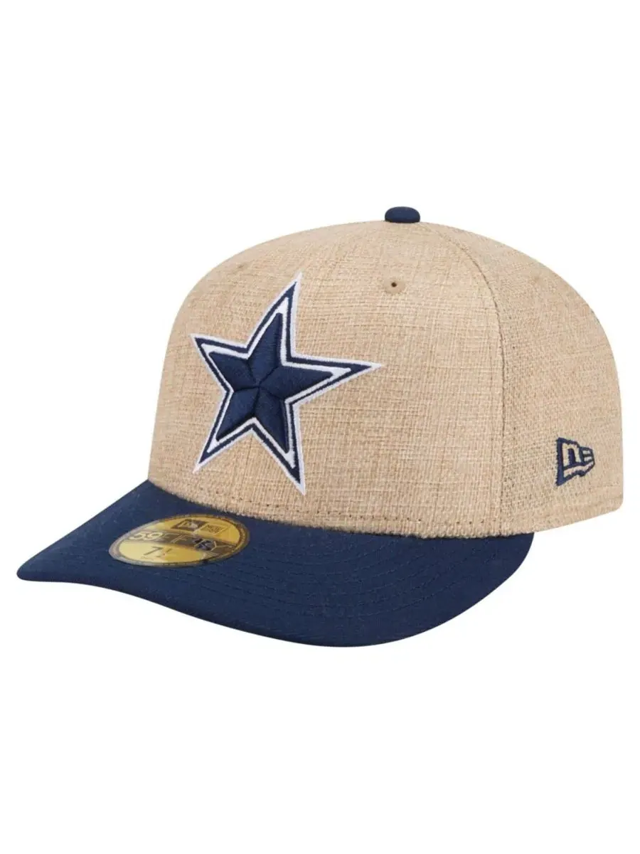 Кепка с высокой тульей и плоским козырьком, с вышивкой логотипа Dallas Cowboys New Era