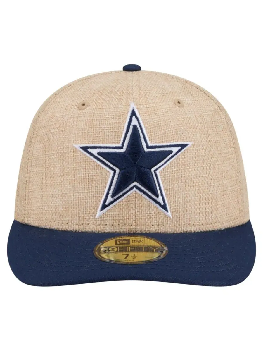 Кепка с высокой тульей и плоским козырьком, с вышивкой логотипа Dallas Cowboys New Era — изображение 2 из 5