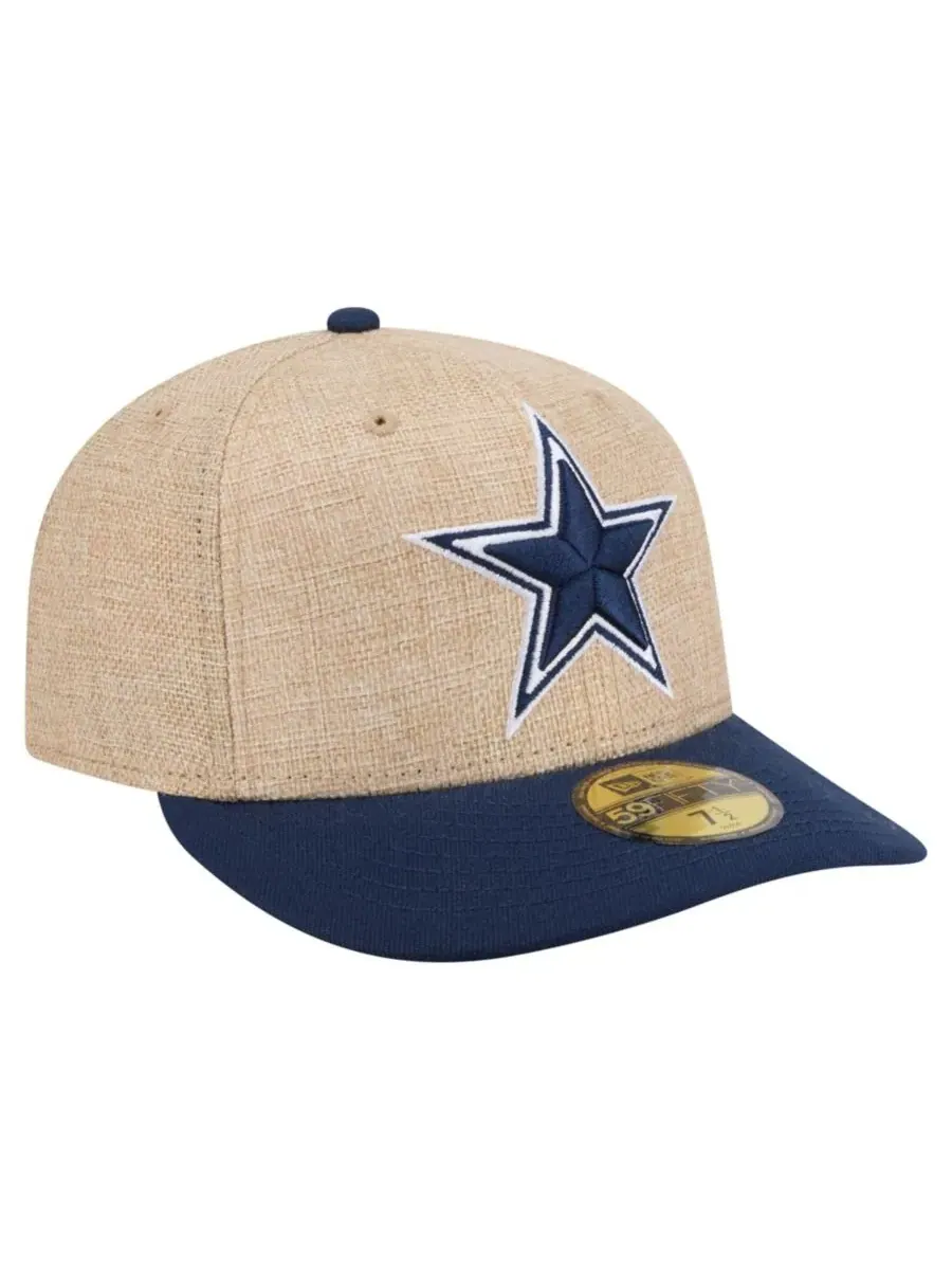 Кепка с высокой тульей и плоским козырьком, с вышивкой логотипа Dallas Cowboys New Era — изображение 3 из 5