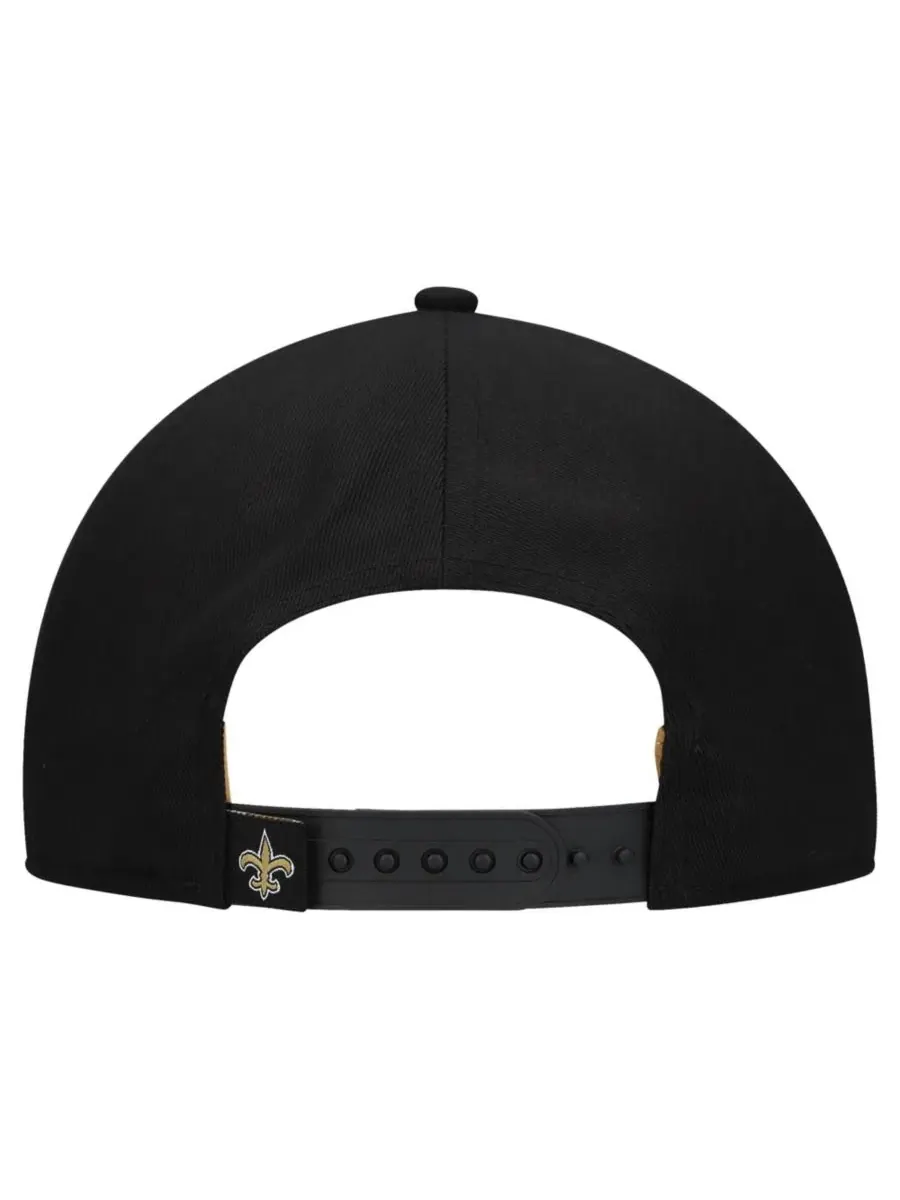 Кепка New Orleans Saints Metallic 9FORTY M-Crown A-Frame New Era — изображение 4 из 4, черный