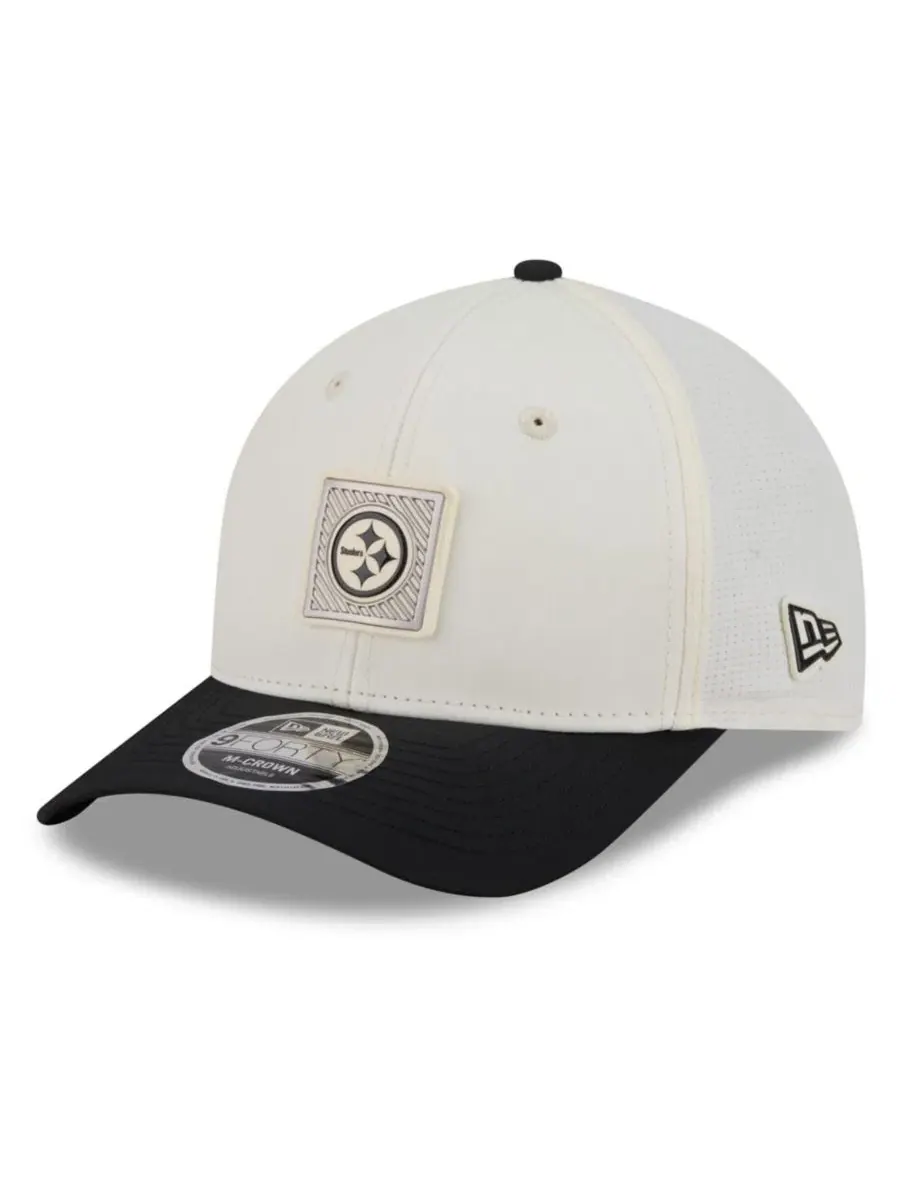Бейсболка Pittsburgh Steelers с регулируемым ремешком New Era — изображение 3 из 5, кремовый черный