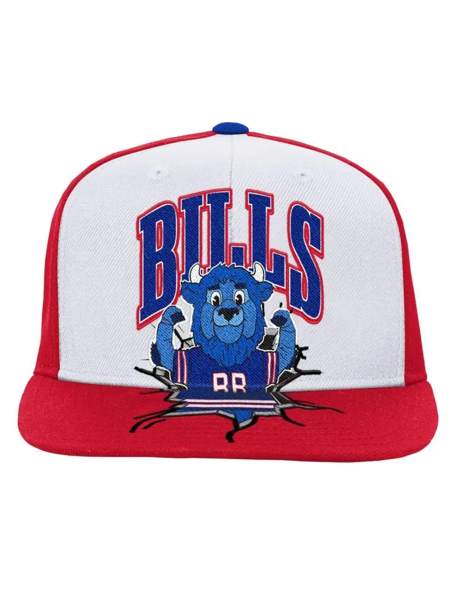 Кепка-снэпбек с вышивкой Buffalo Bills Mitchell & Ness — изображение 2 из 3, белый