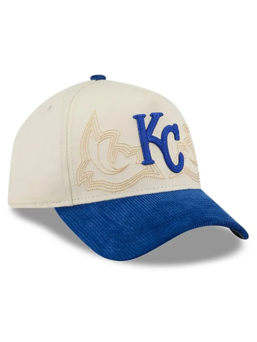 Кепка-уэстерн с вышивкой Kansas City Royals New Era — изображение 3 из 5, серый