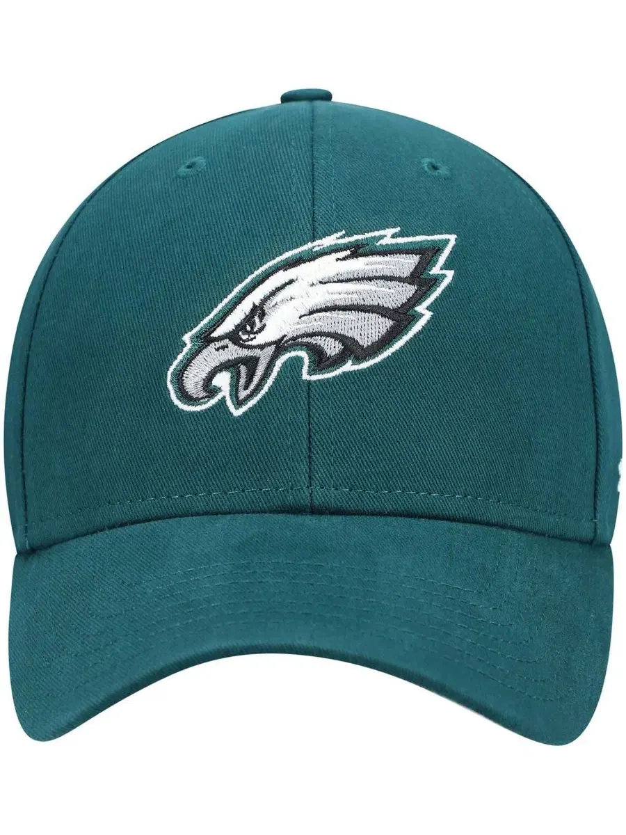 Бейсболка с изогнутым козырьком и вышивкой Philadelphia Eagles '47 Brand — изображение 2 из 4, зеленый