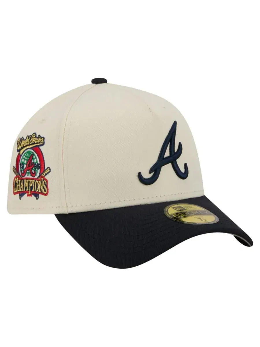Кепка с высокой тульей New Era Atlanta Braves Chrome A-Frame 59FORTY