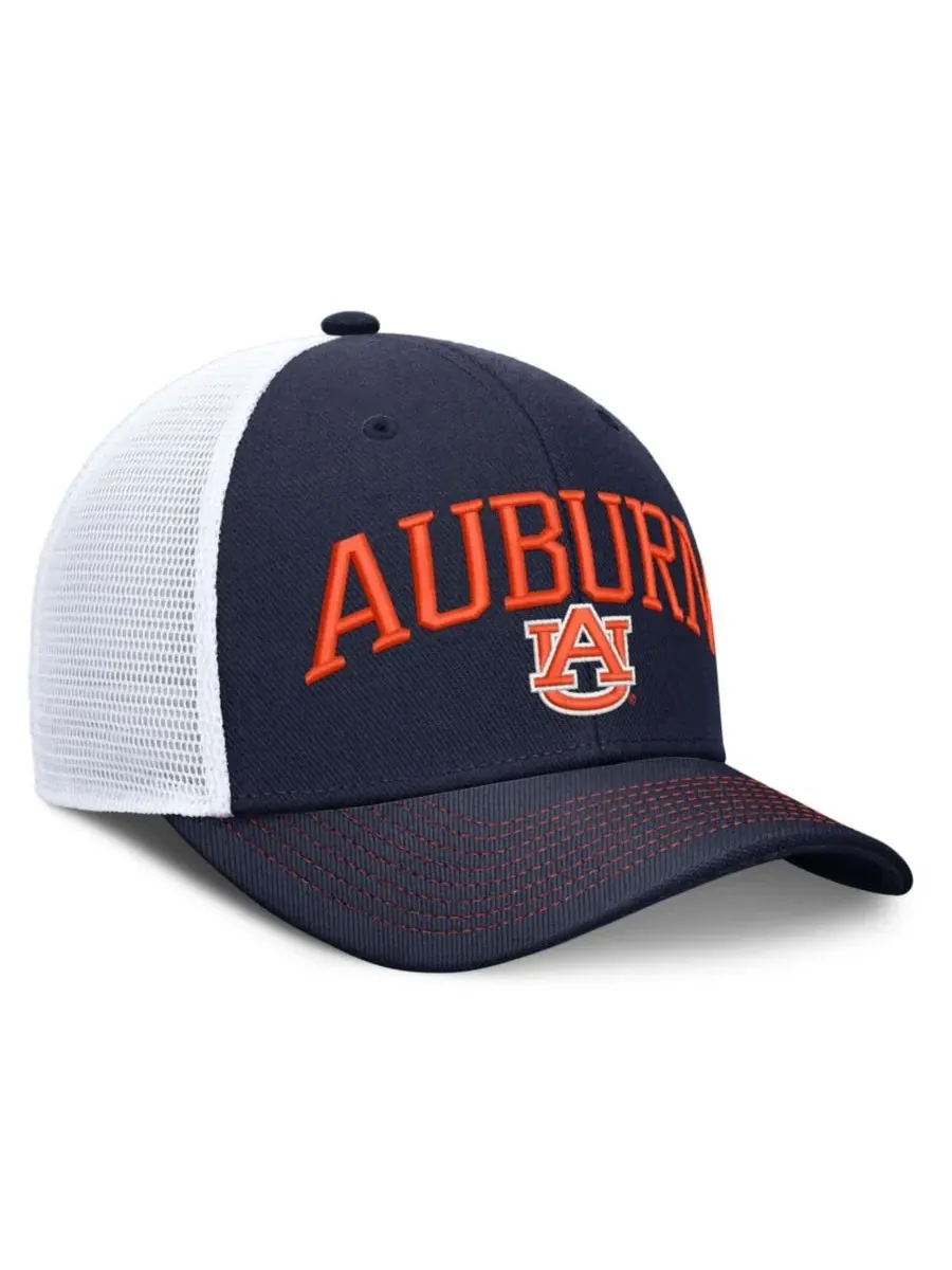 Кепка-тракер с вышивкой Auburn Tigers Nike — изображение 3 из 4, темно-синий белый