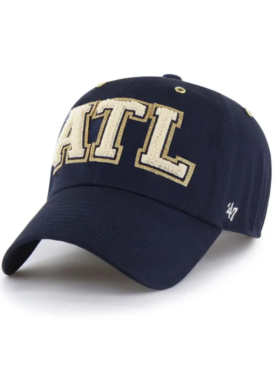 Кепка Atlanta Braves Acro Charm Clean Up Stoney Clover Lane x '47 Brand — изображение 2 из 3, темно-синий