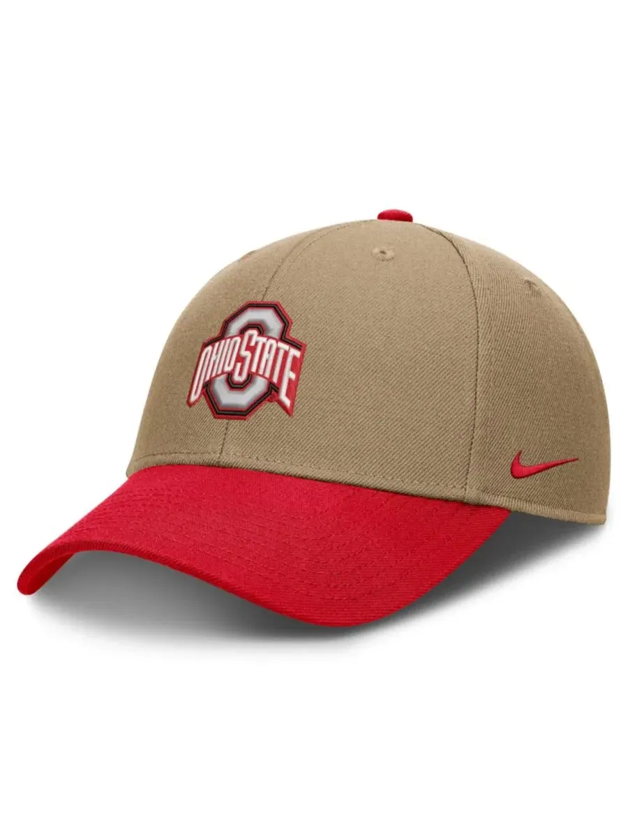 Бейсболка Nike Ohio State Buckeyes Primetime Rise Dri-FIT