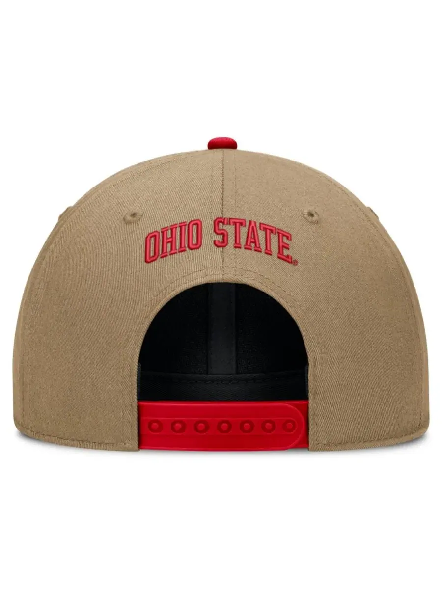Бейсболка Nike Ohio State Buckeyes Primetime Rise Dri-FIT — изображение 4 из 4, бежевый