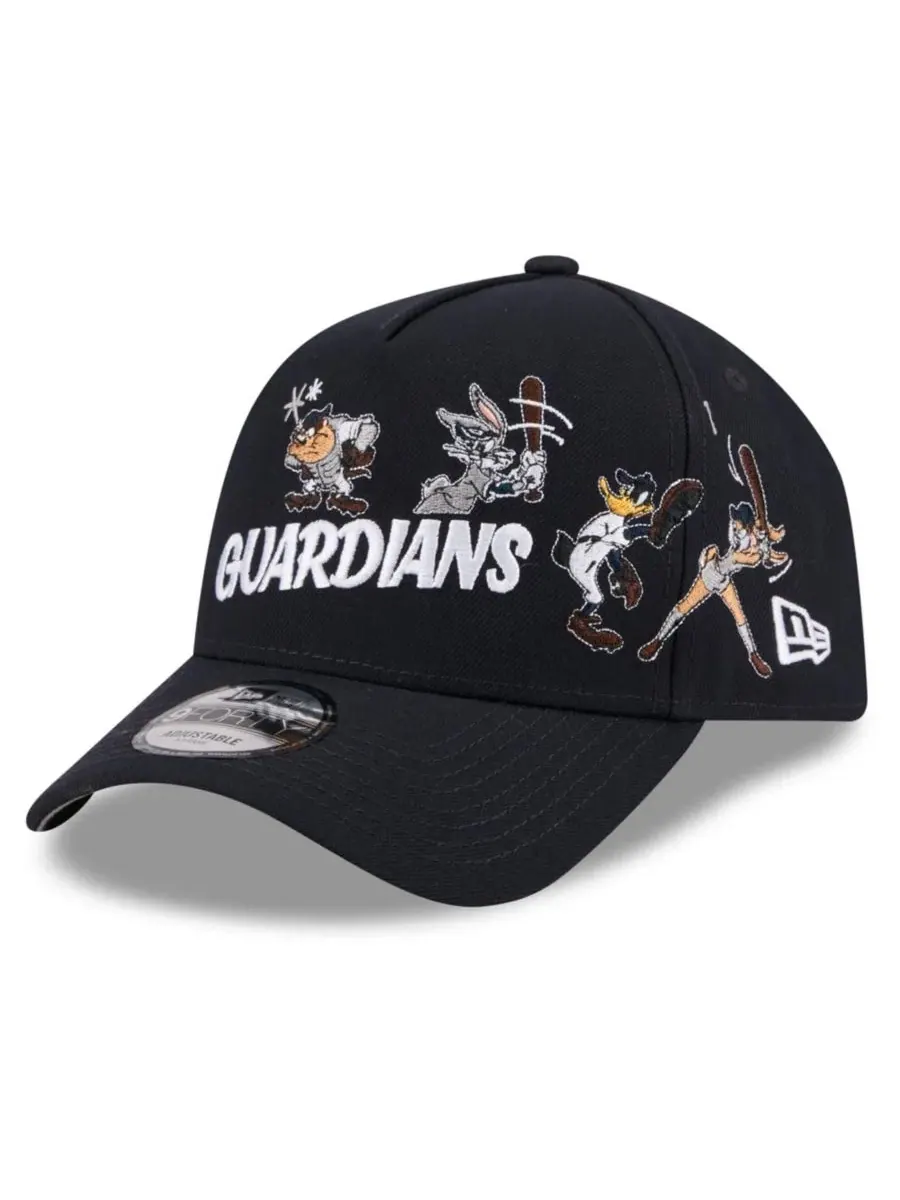 Кепка A-Frame 9FORTY с вышивкой Cleveland Guardians Looney Tunes New Era — изображение 3 из 5, темно-синий
