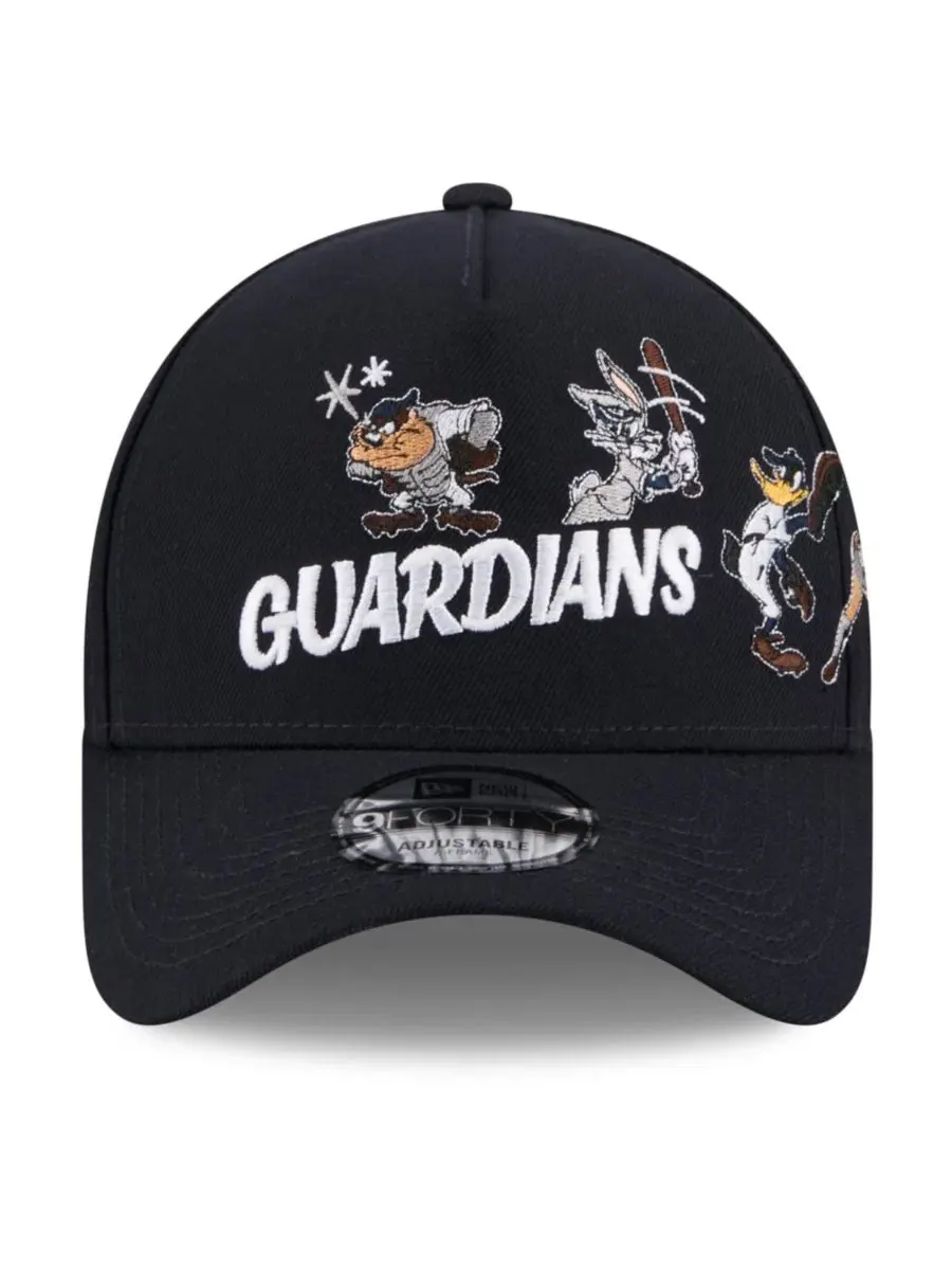 Кепка A-Frame 9FORTY с вышивкой Cleveland Guardians Looney Tunes New Era — изображение 4 из 5, темно-синий