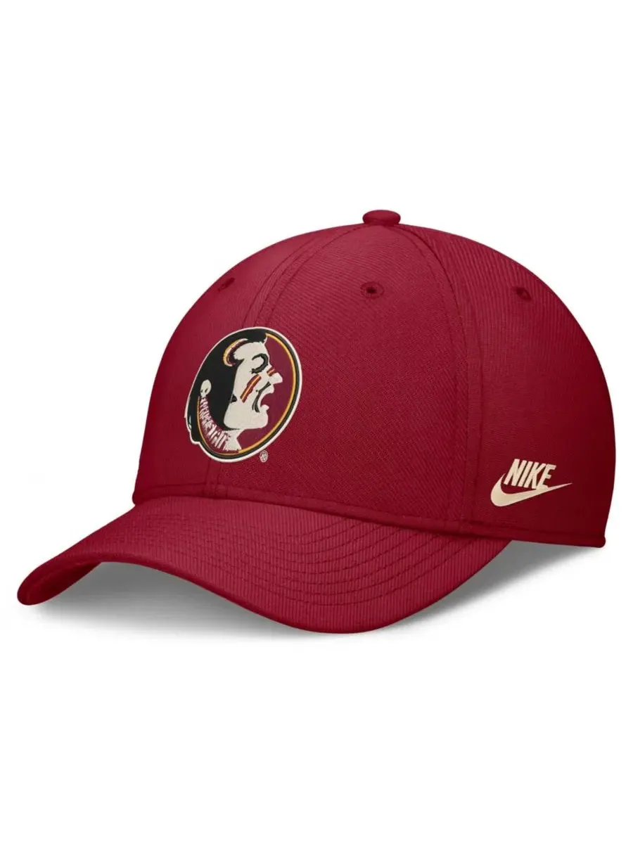 Бейсболка Nike Dri-FIT Vintage Rise Swooshflex с вышитым логотипом