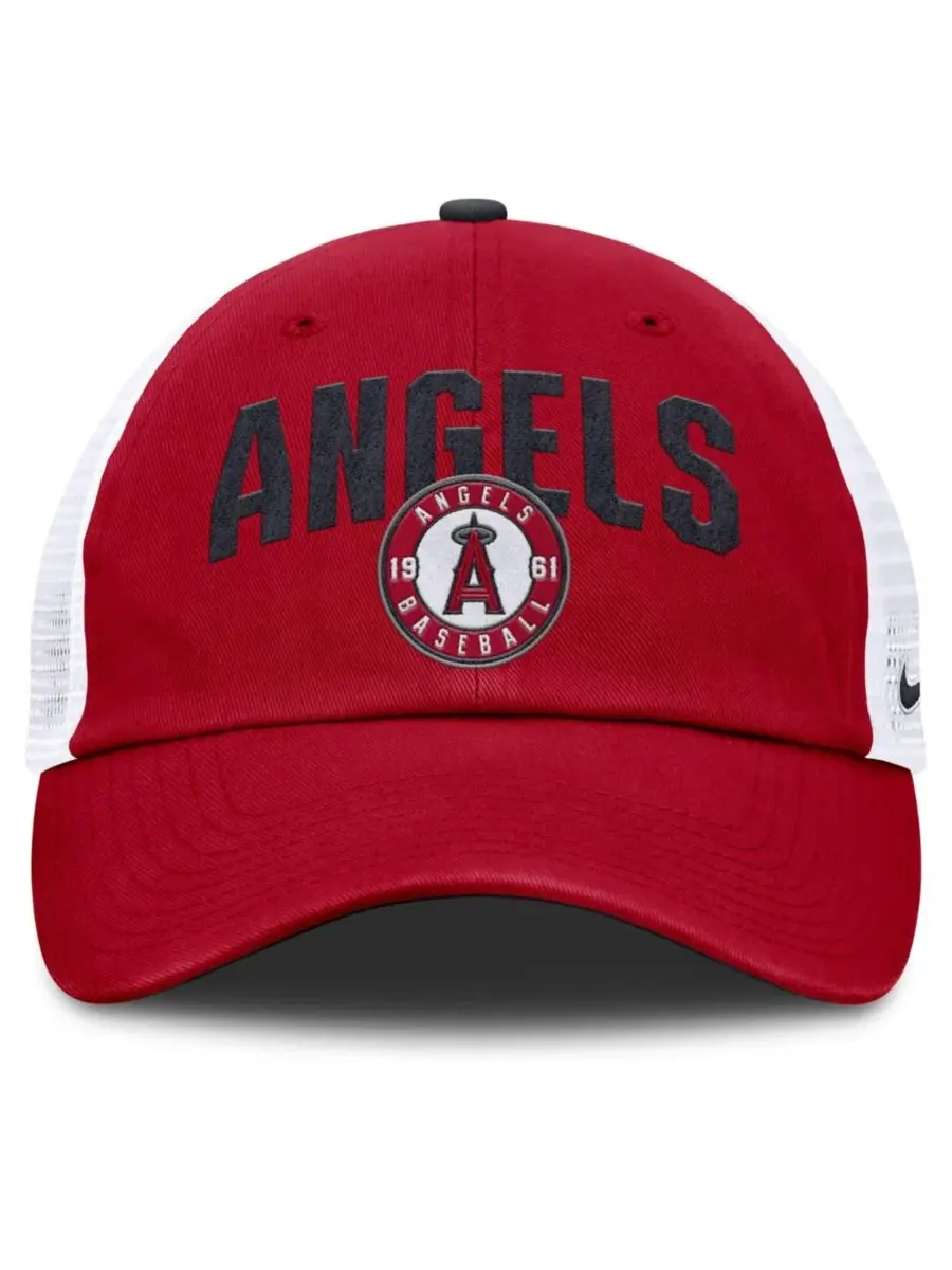 Кепка-тракер с вышитым логотипом Los Angeles Angels Nike — изображение 2 из 5, красный белый