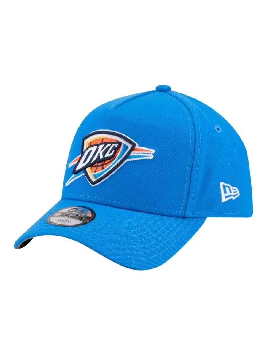 Большая детская кепка Oklahoma City Thunder 9FORTY A-Frame с регулируемой высотой, синяя, для