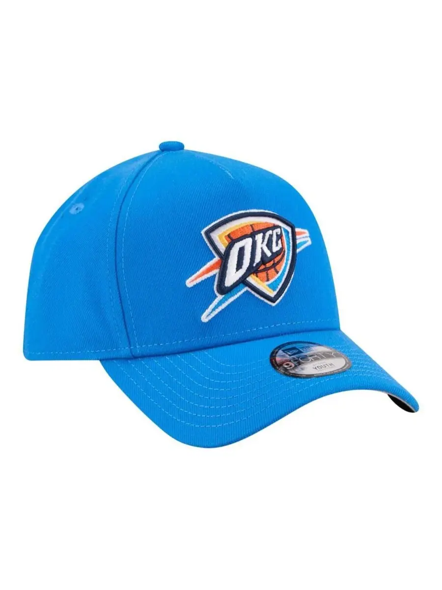 Большая детская кепка Oklahoma City Thunder 9FORTY A-Frame с регулируемой высотой, синяя, для — изображение 3 из 5, синий