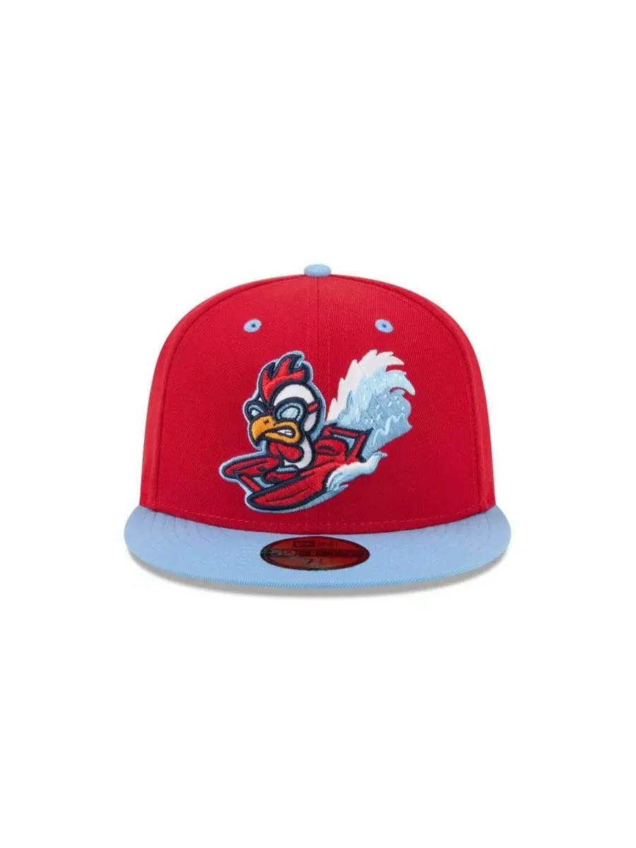Мужская красная кепка Tri-City Dust Devils Theme Nights 59FIFTY New Era — изображение 2 из 4, красный