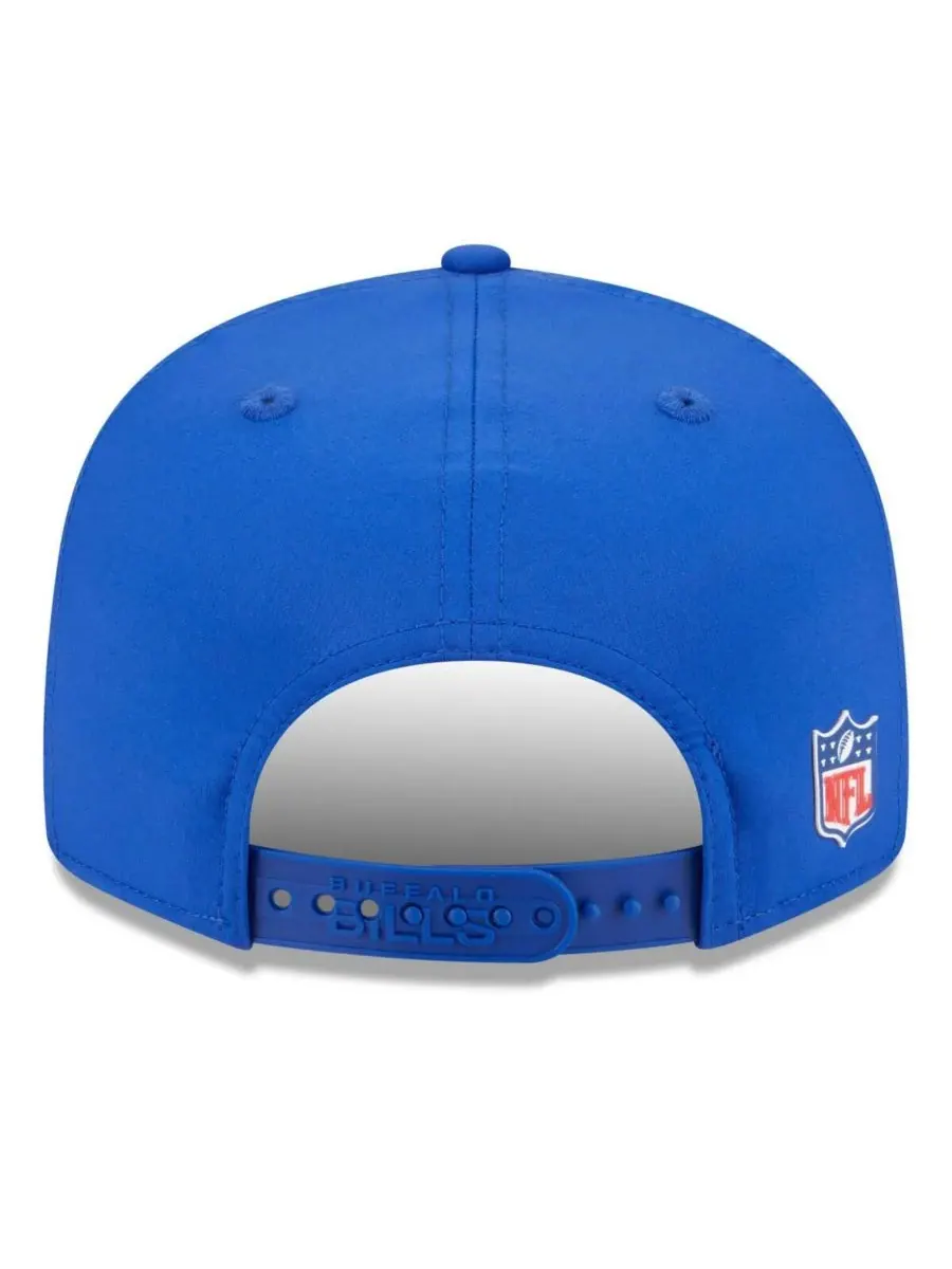 Мужская бейсболка Royal Buffalo Bills 2025 Sideline Throwback Split Panel 9FIFTY Snapback New Era — изображение 2 из 5