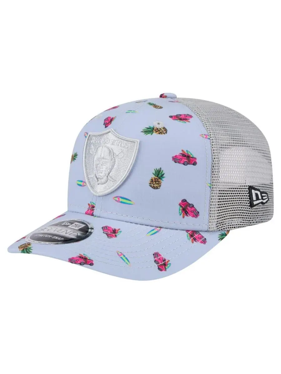 New Era Мужская светло-голубая кепка Las Vegas Raiders Adventure Surfboard 9SEVENTY с регулируемым