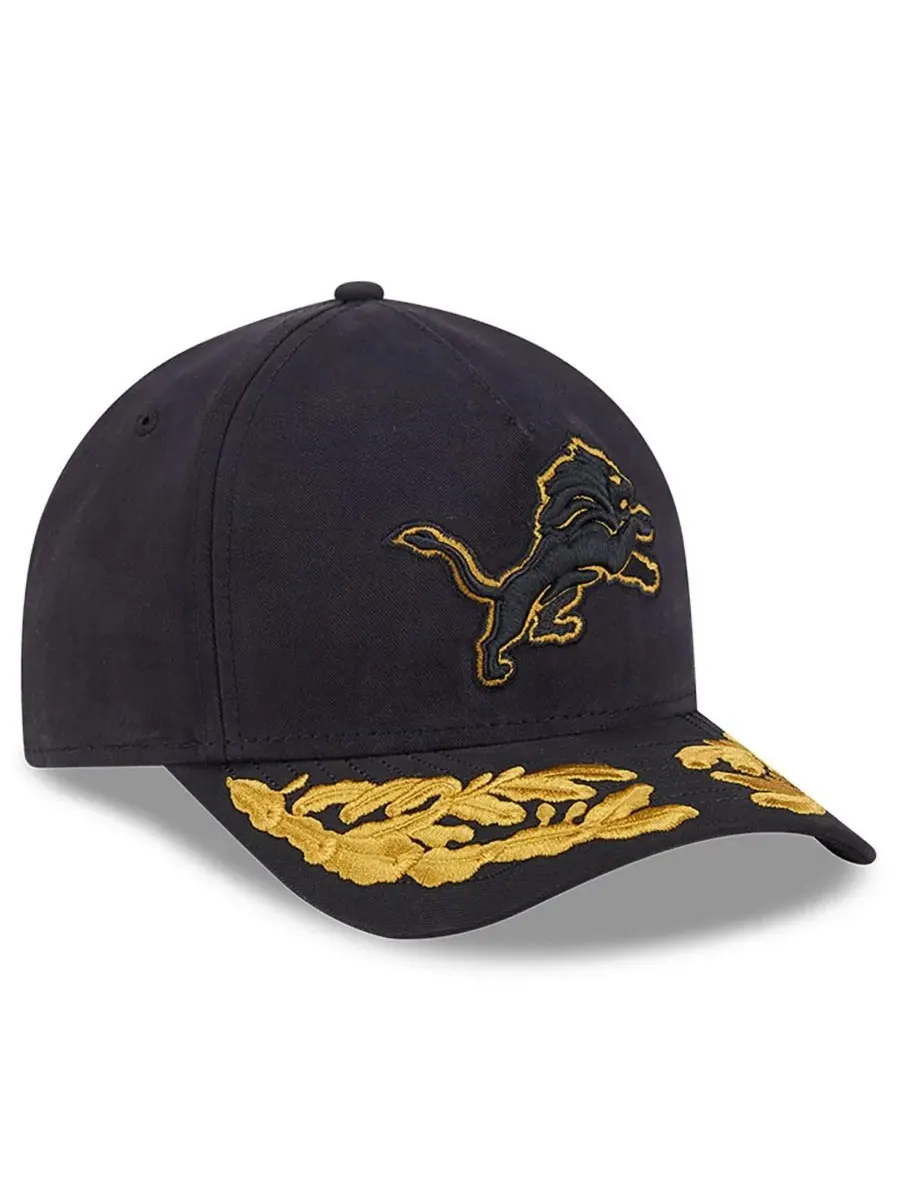 New Era Мужская регулируемая кепка Alpha Men's Industries Black Detroit Lions A-Frame 9FORTY — изображение 2 из 5, черный