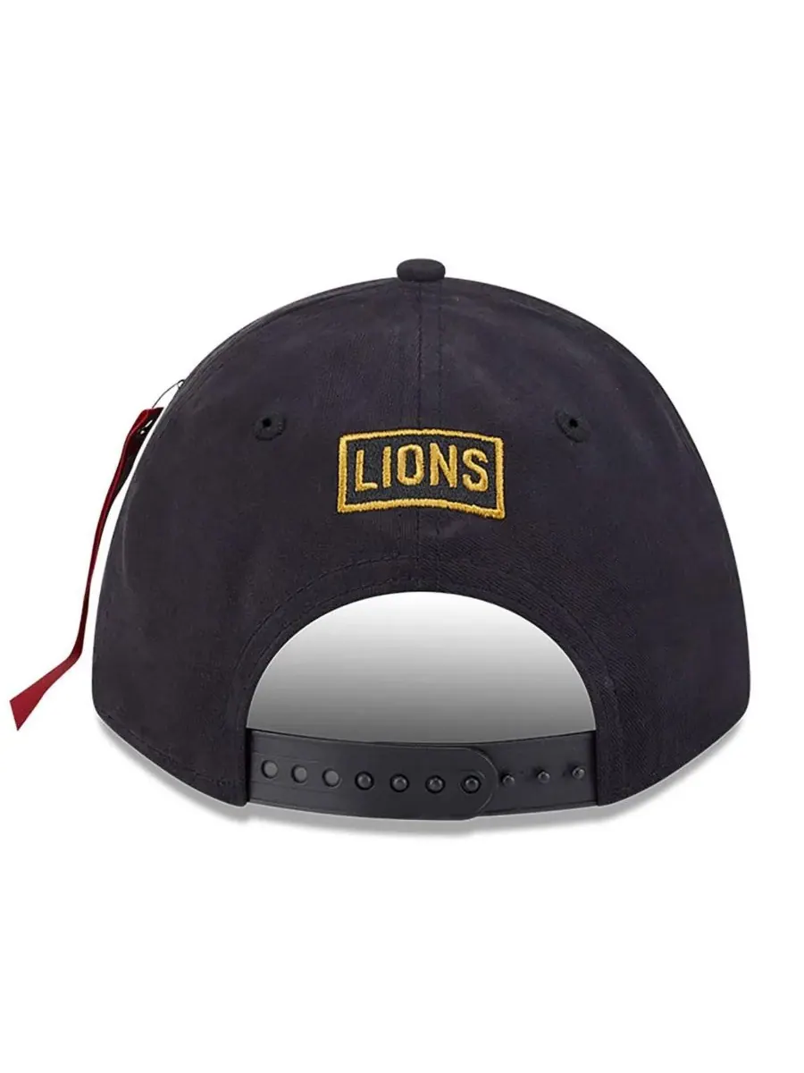 New Era Мужская регулируемая кепка Alpha Men's Industries Black Detroit Lions A-Frame 9FORTY — изображение 3 из 5, черный