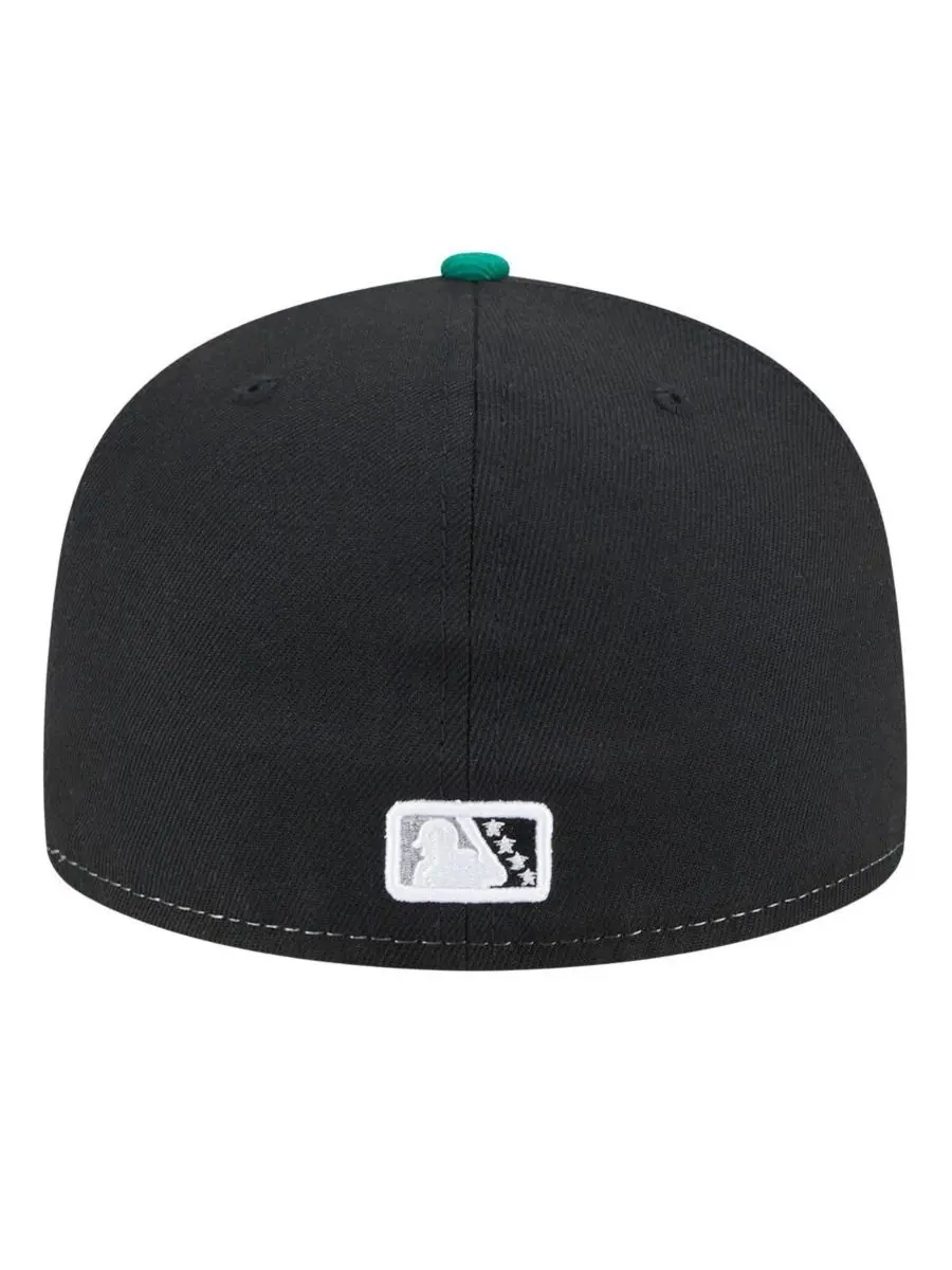 New Era Мужская бело-зеленая кепка Norfolk Tides Authentic Collection 59FIFTY Fitted Hat — изображение 4 из 4, белый зеленый