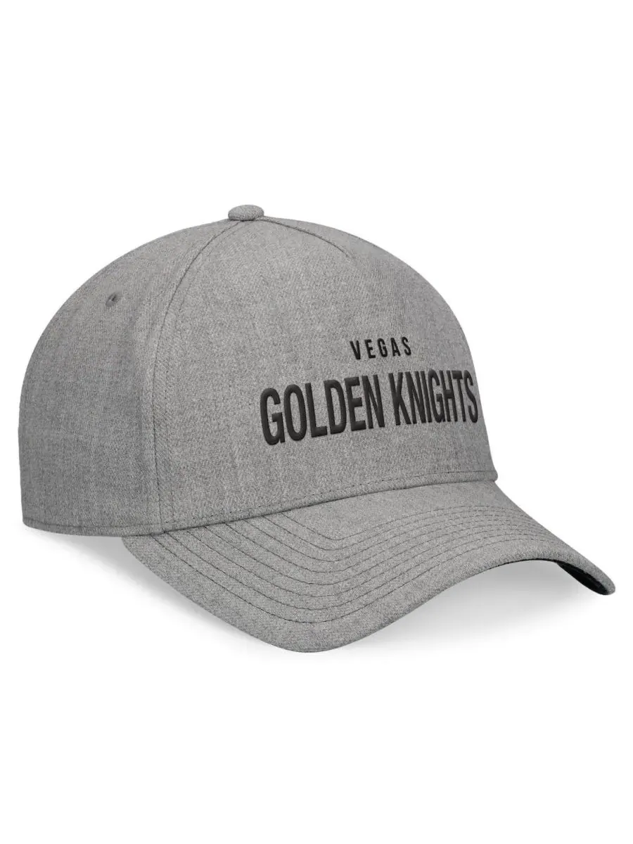 Fanatics Мужская бейсболка Vegas Golden Knights Elements A-Frame с кожаным ремешком сзади — изображение 3 из 4, серый