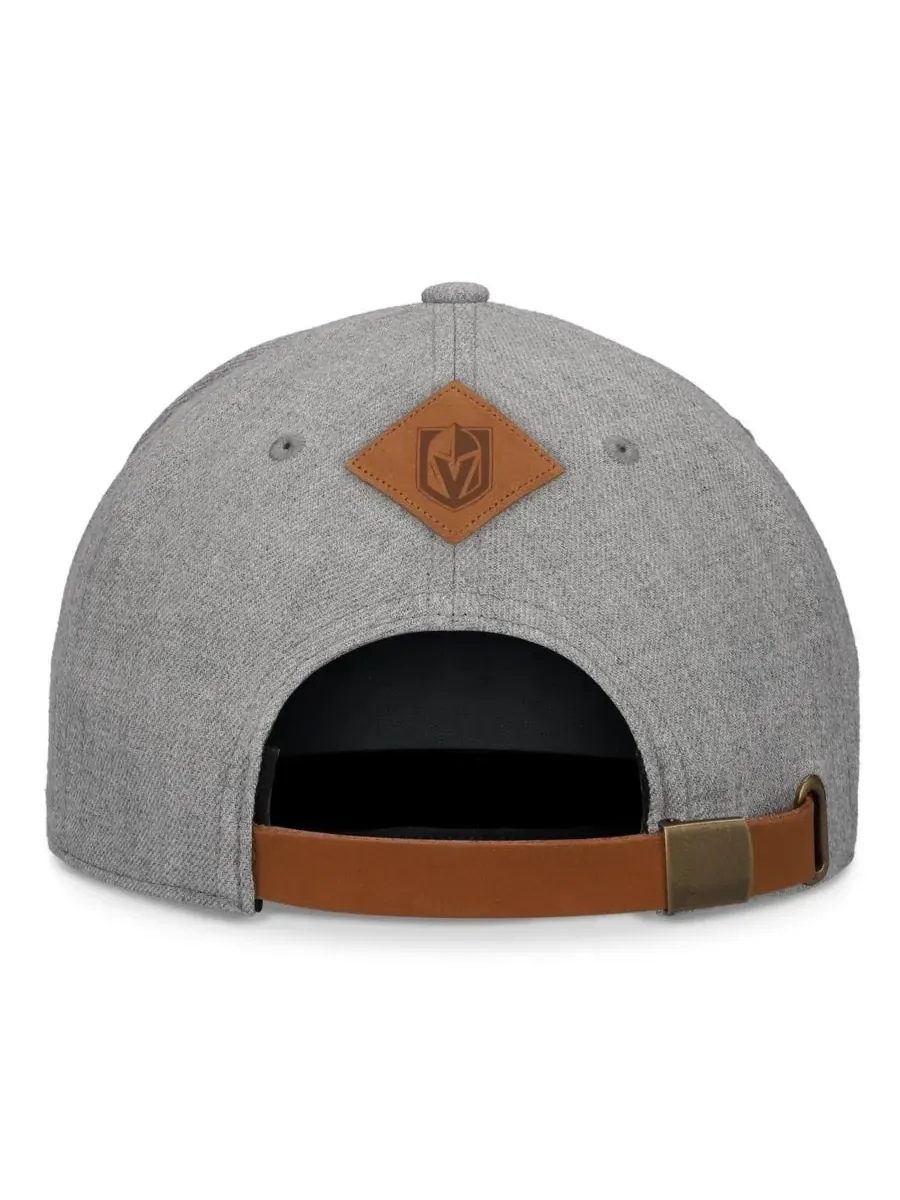 Fanatics Мужская бейсболка Vegas Golden Knights Elements A-Frame с кожаным ремешком сзади — изображение 4 из 4, серый