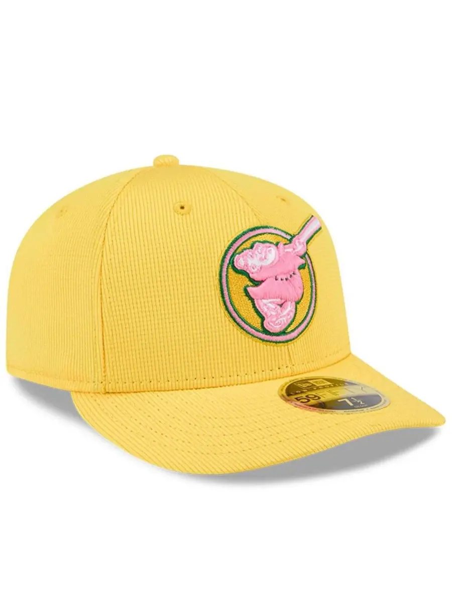 New Era Мужская желтая бейсболка San Diego Padres City Connect Batting Practice Low Profile 59FIFTY — изображение 2 из 4