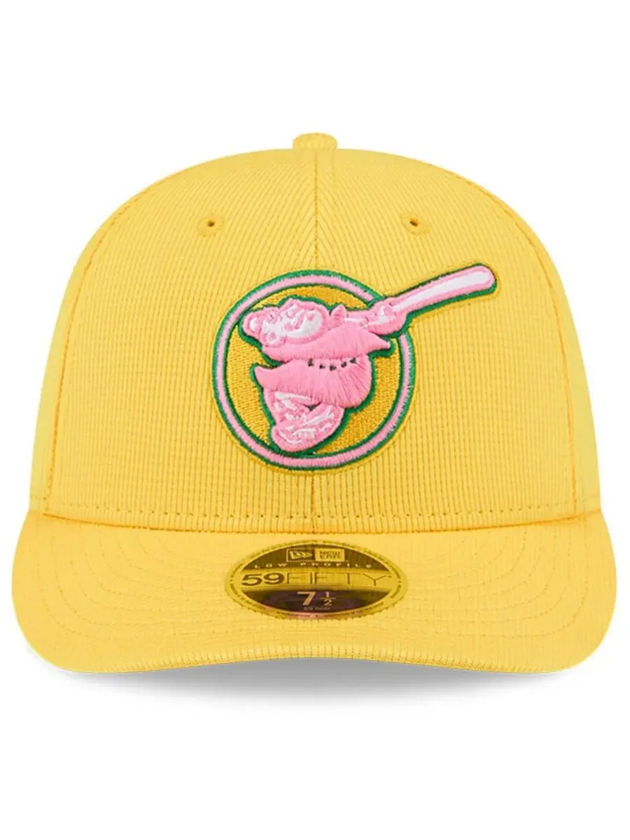 New Era Мужская желтая бейсболка San Diego Padres City Connect Batting Practice Low Profile 59FIFTY — изображение 3 из 4