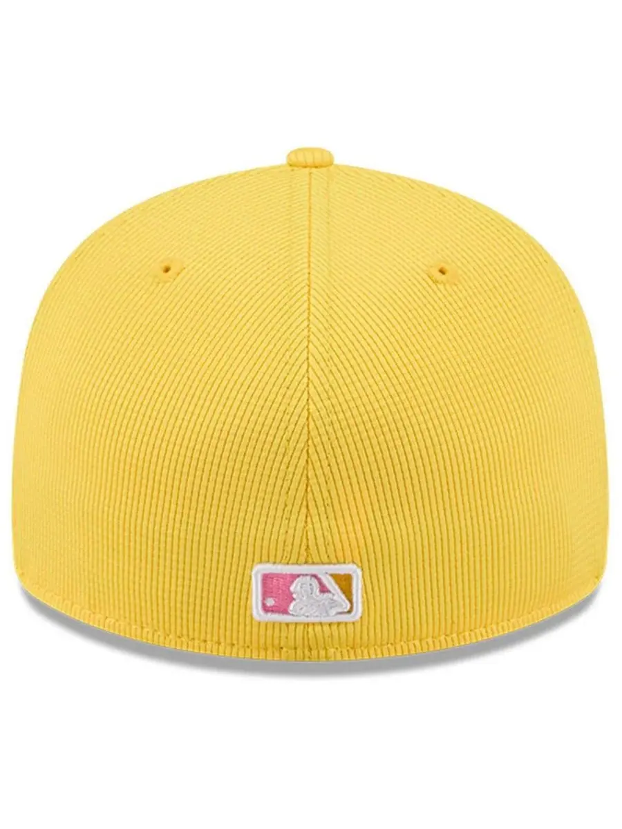 New Era Мужская желтая бейсболка San Diego Padres City Connect Batting Practice Low Profile 59FIFTY — изображение 4 из 4