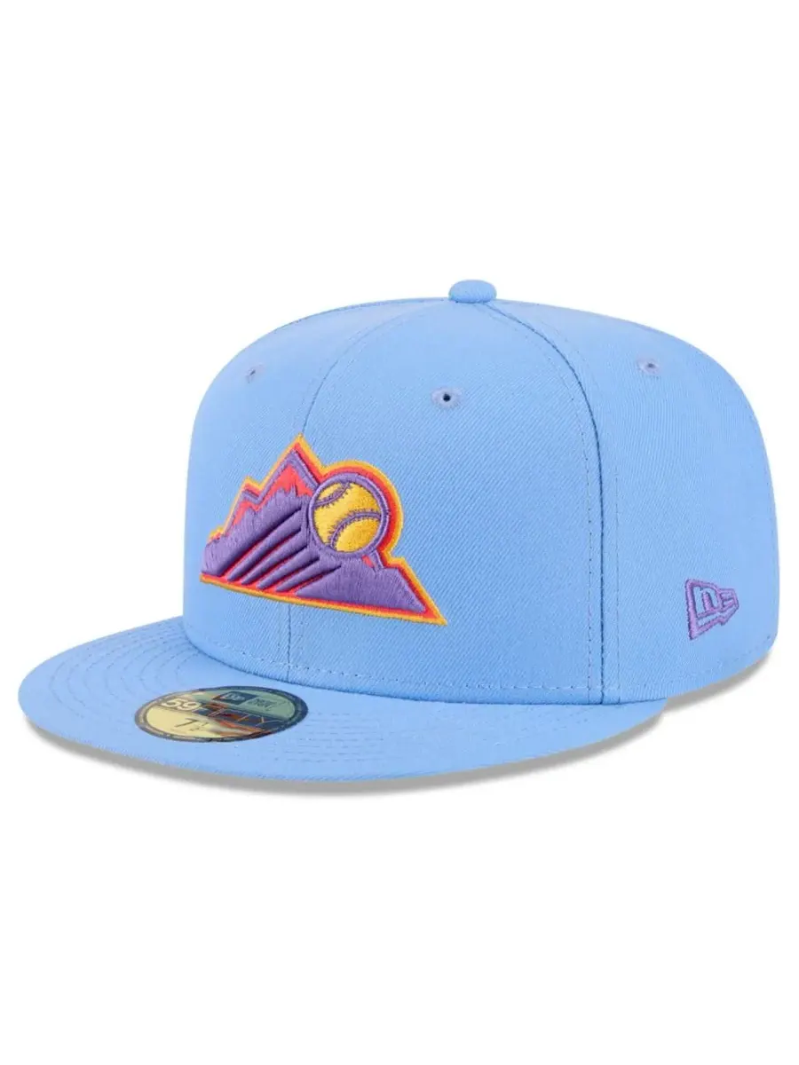 New Era Мужская светло-голубая кепка Colorado Rockies 2025 City Connect 59FIFTY